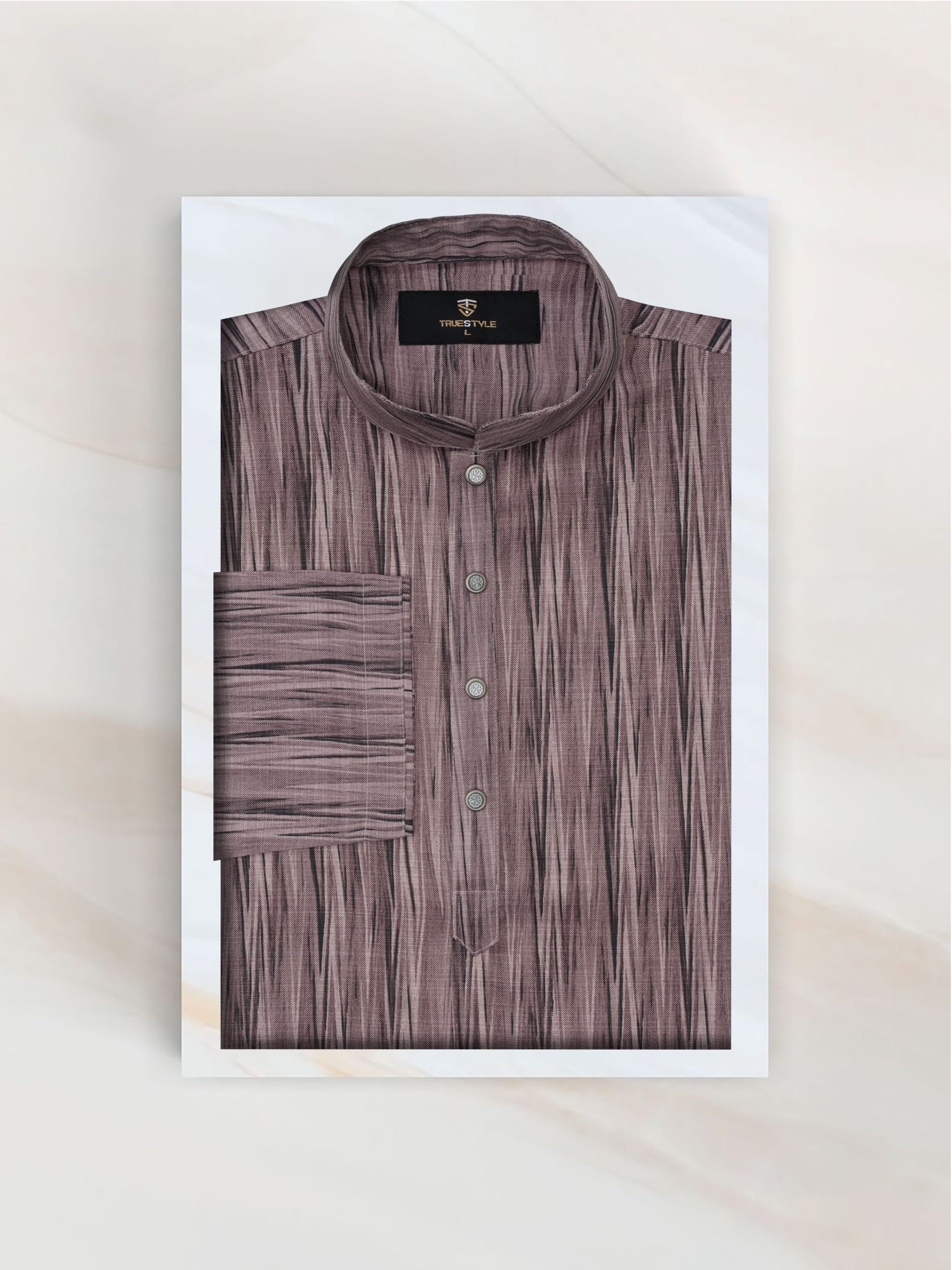 Men's Printed Cotton Panjabi